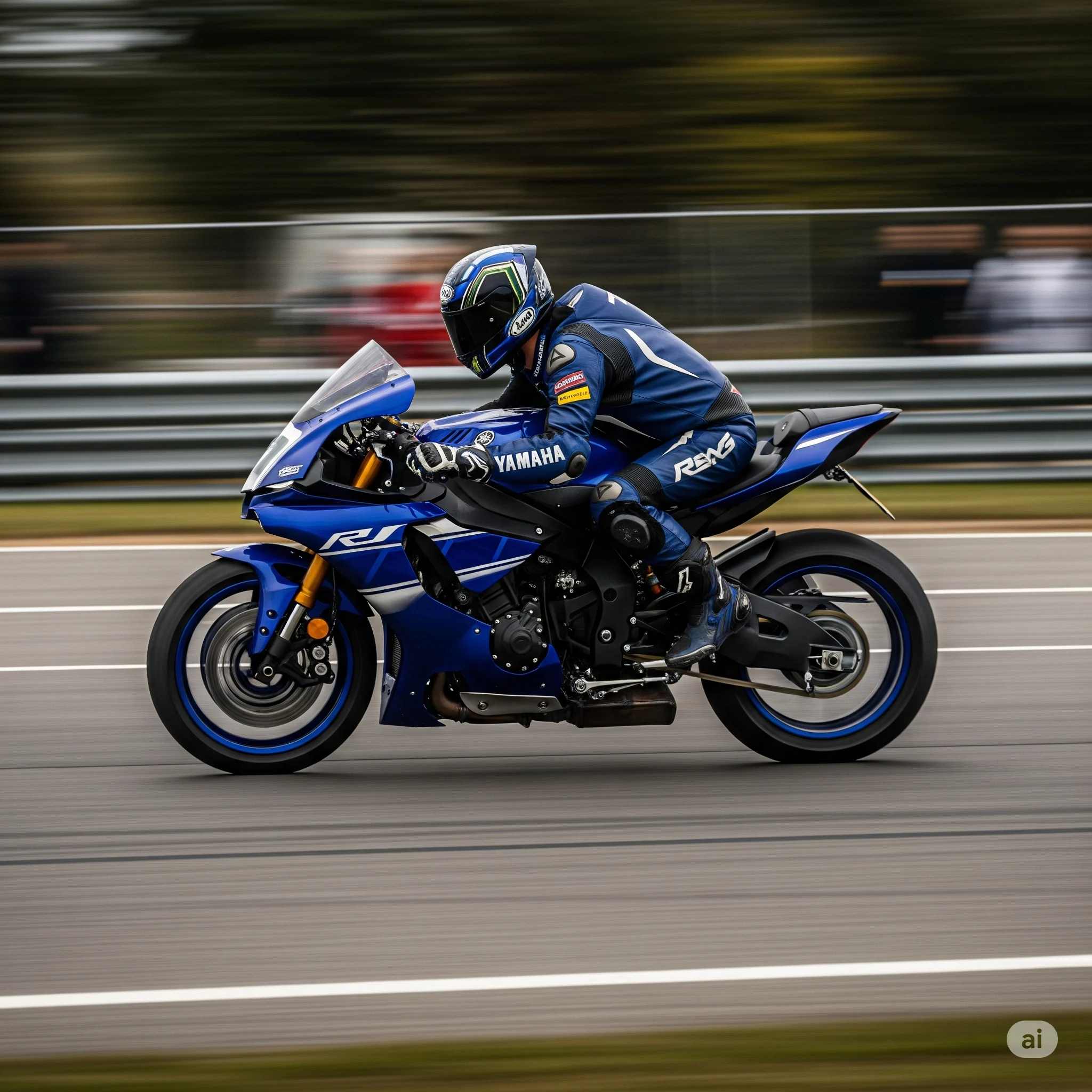 Yamaha YZF-R1 en mouvement