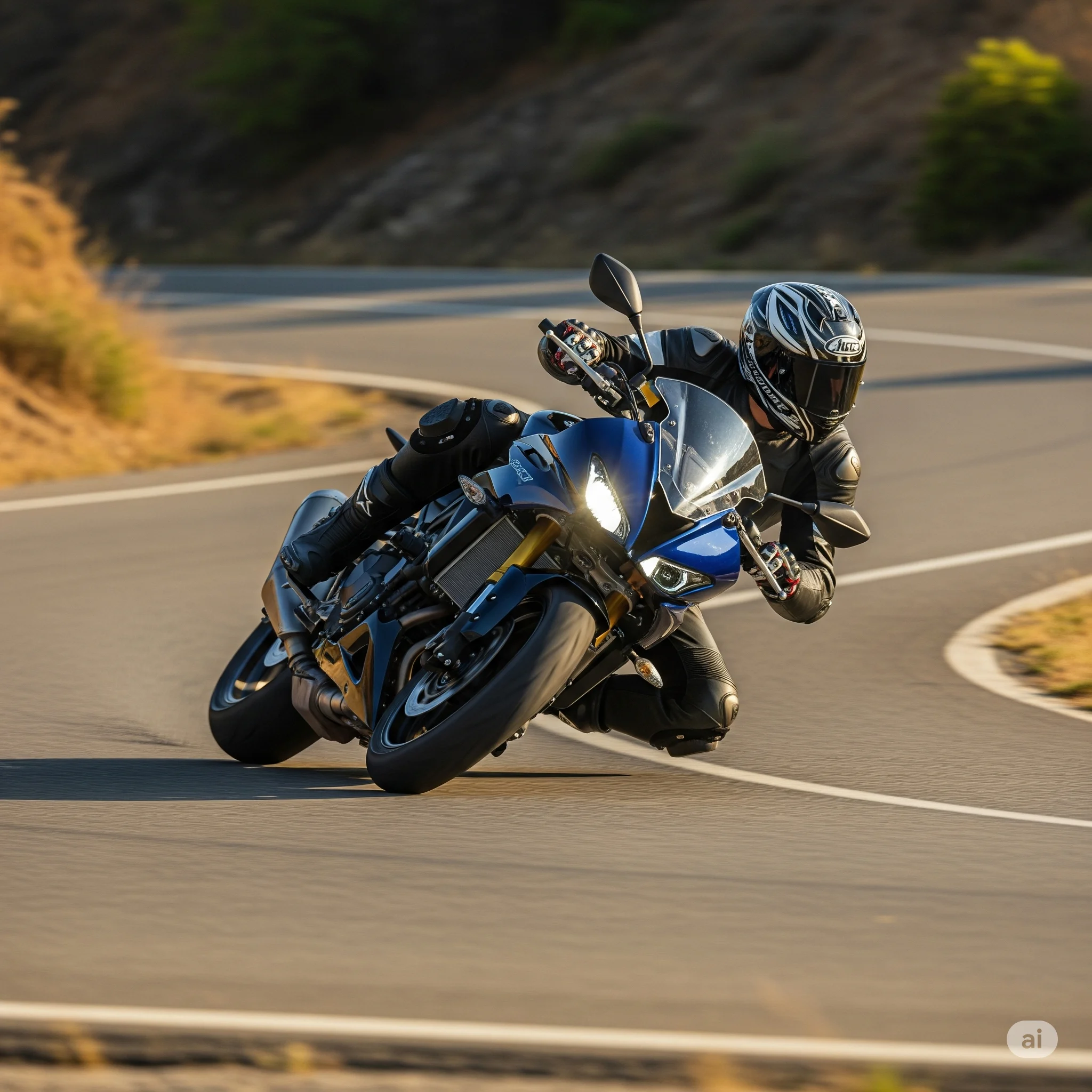 Technique de virage à moto